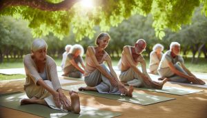 Yoga suave principiantes mayores: Paz interior y cuerpo flexible