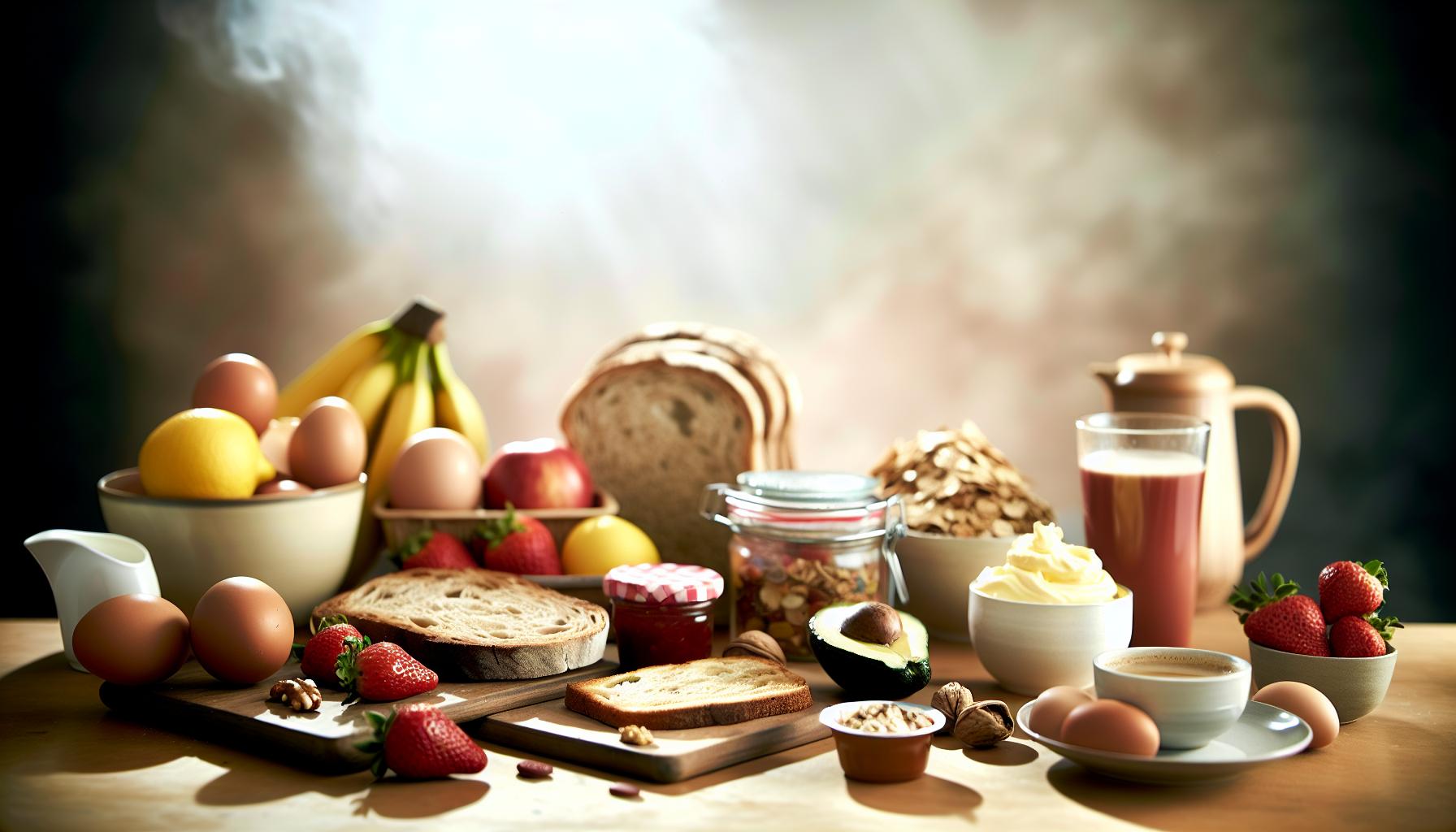 Ingredientes esenciales para un desayuno ideal