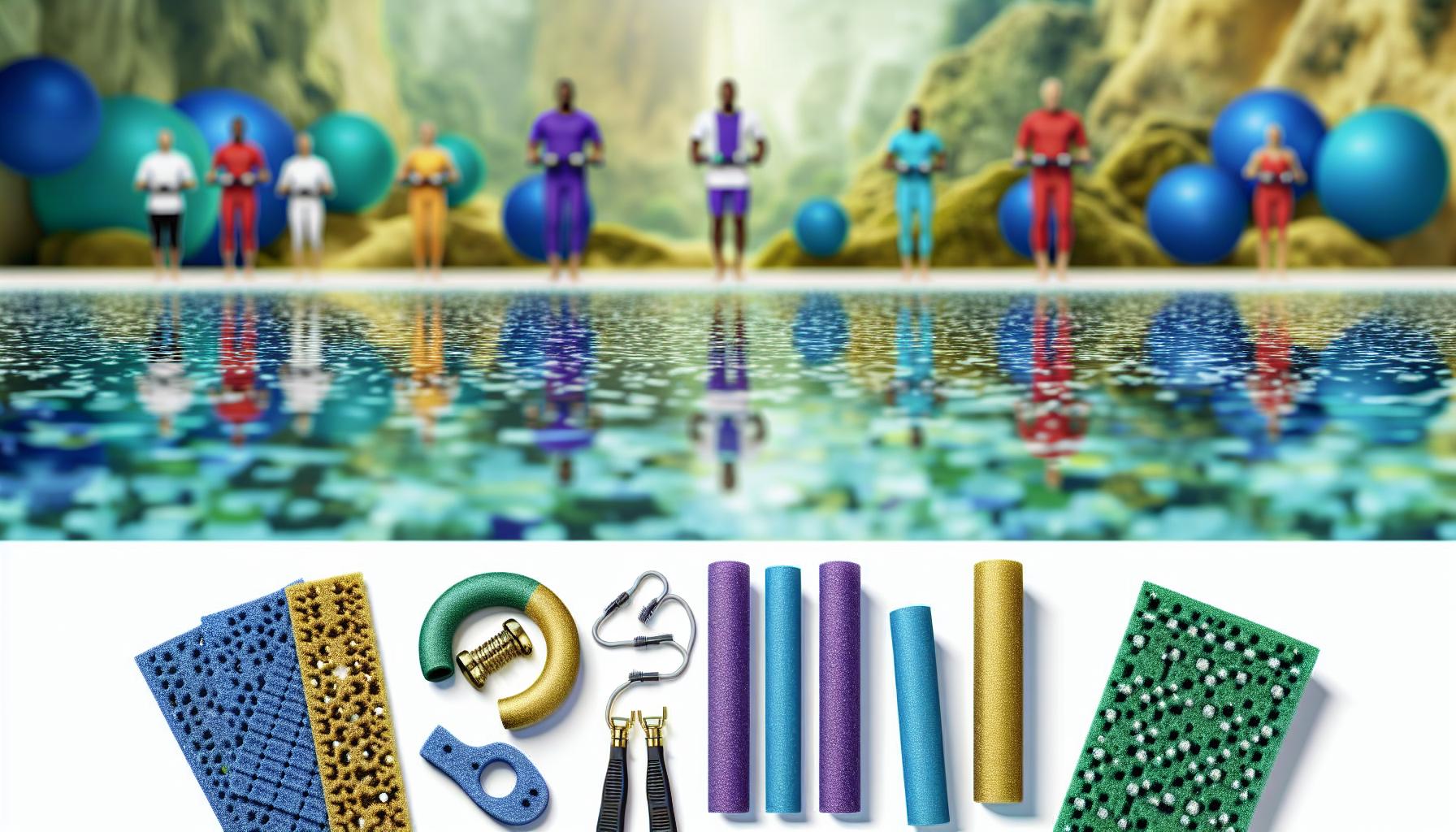 Aquagym ejercicio bajo impacto: Tonifica mientras te diviertes 3 Equipamiento esencial para la práctica de aquagym