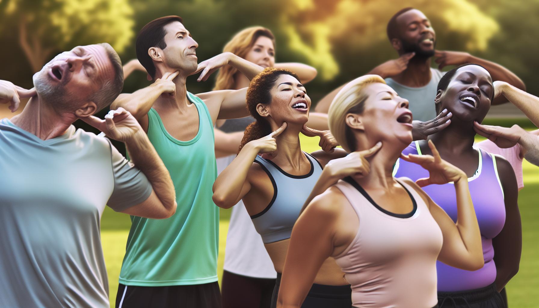 Ejercicios faciales para tonificar el cuello