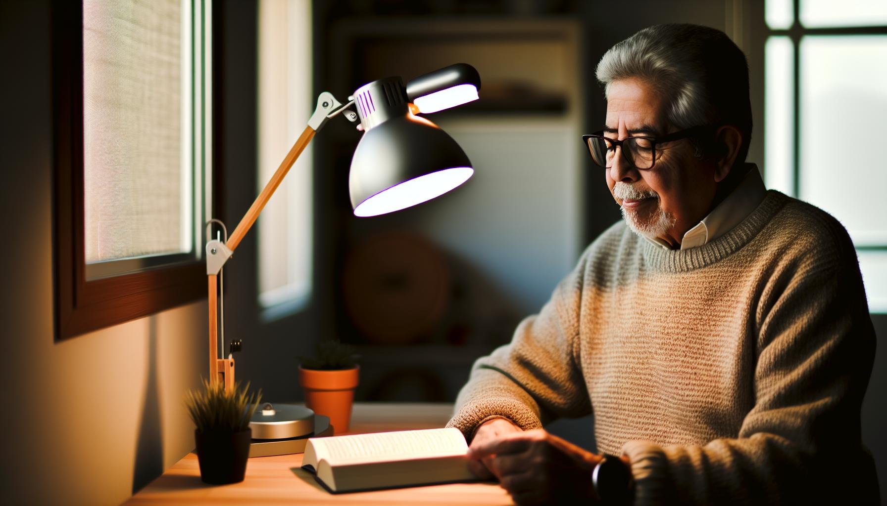 Iluminación adecuada mayores: Luz perfecta para vista madura