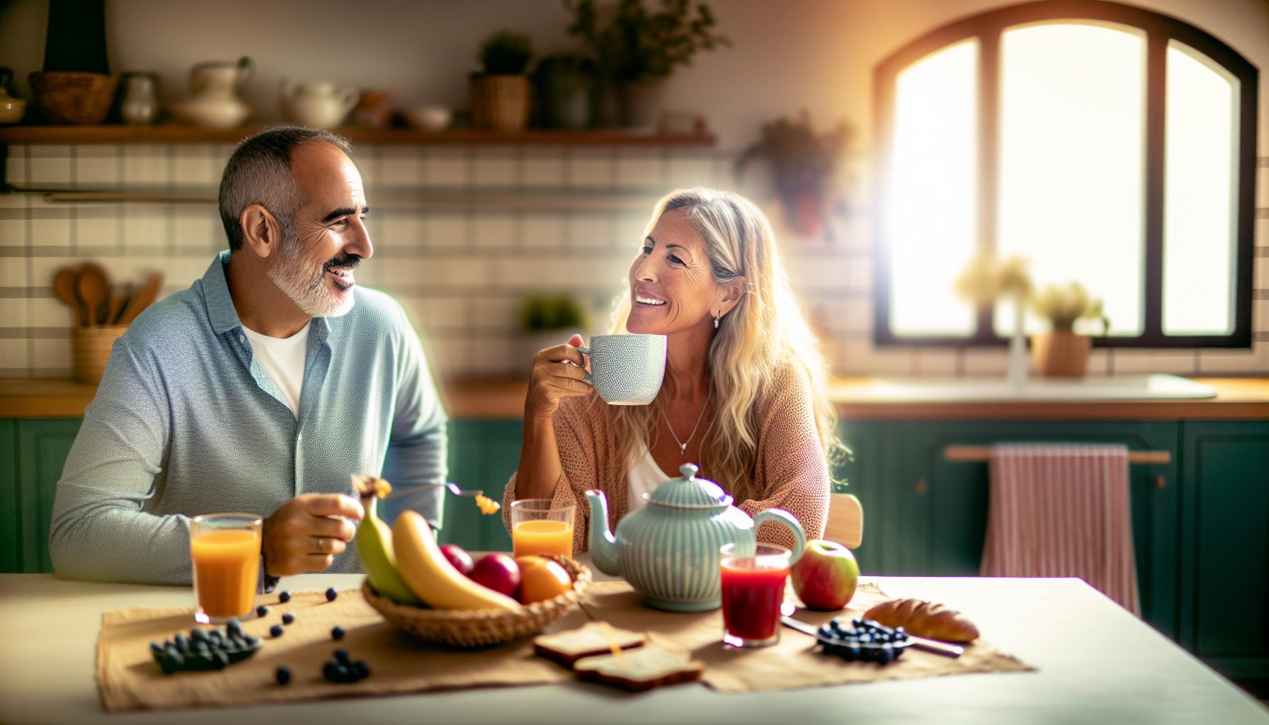 Beneficios del desayuno en la madurez